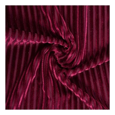 China Breathable High Quality Comfortable Velvet Fabric Polyester Spandex Soft Durable Fabrics for sale