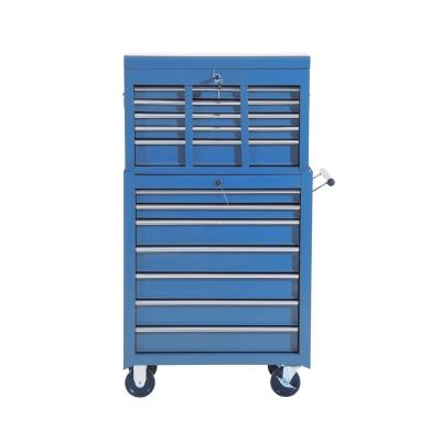 China Garage Shop Tools Wholesales Cheap Hot Sales 16 Drawers Metal Professional Tool Box Roller Tool Cabinet Chest for sale