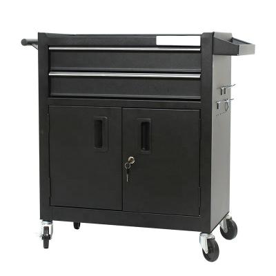 China Car Repair Work Stool 2 Drawers And 2 Door Metal Cabinet Chest Trolley Cheap Carpenter Tool Cabinet for sale