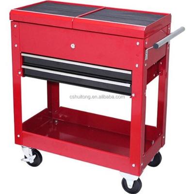 China Auto Repair Tool Cart TC310 Hot Rolling Mechanics Slides Storage Cabinet Organizer 2 Top Service Drawers With Ball Bearing Slides for sale