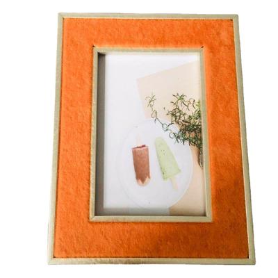 China Handmade Custom Style Picture Picture Frame 5x7 8x10 Wood Velvet Picture Frame Decor Wooden Picture Picture Frames for sale