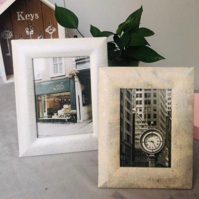 China Nordic Style 4x6 5x7 6x8 8x10 Picture Frame PU Leather Handmade Picture Frames Home Decoration Picture Display Frames for sale