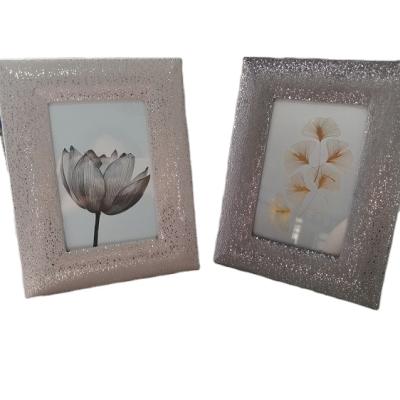 China Newest Handmade High Quality Fabric Handmade MDF Picture Frame Wooden Photo Frames Decorations Luxury Photo Frame For Bedroom for sale