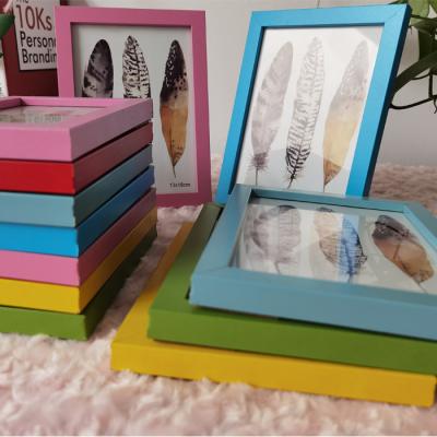 China Deep Shadow MDF 3d Box Photo Frame Art Multicolor Picture Photo Frame Handmade Decoration for sale