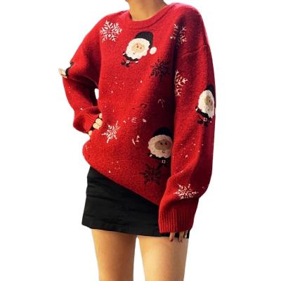 China Custom Cute Christmas Xmas Family Sweater Anti-wrinkle Father Knitted Jumper Ugly Christmas Sweaters for sale