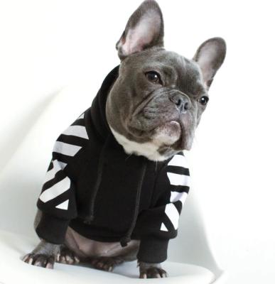 China 2021 Fashion Simple Stylish Stocked Cotton Sweatshirt Pet Clothes Dog Hoodie Sweater for sale