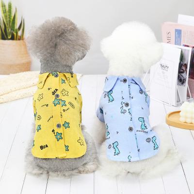 China Sustainable Cat Dog Supplies Summer Printed Shirts Love Coat Pet Clothes for sale