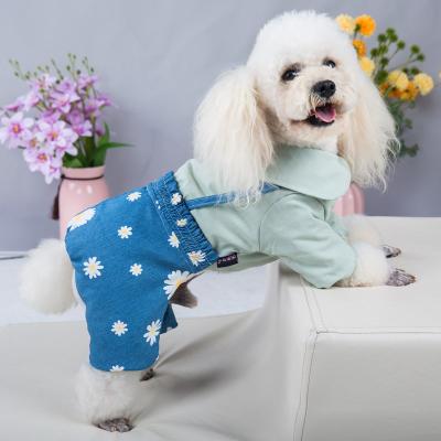 China Fashion Autumn Winter Pet Clothes Straps Sweatshirts Overalls Viable Dog Clothes for sale