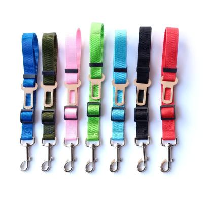 China Hot Selling Cat Safety Restraints Nylon Pet Cat Dog Car Seat Belt Quick Release Dog Accessories for sale