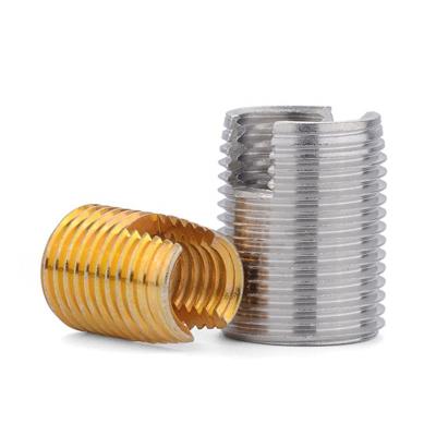 China Industry 303 Stainless Steel Thin Wall Ensa Self Tapping Threaded Inserts for Wood, Plastics, Soft Metals for sale