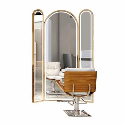 China Strong Commercial Manufacturer Modern Style Hair Barber Makeup Vanity Mirror China Assurance for sale