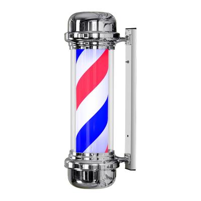 China Waterproof Factory Supply Professional LED Rotating Pole Barber Direct Energy Saving for sale