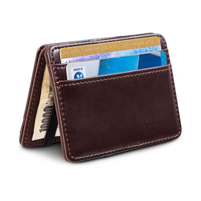 China New Flip Magic Wallet With Zipper Waterproof Waterproof Coin Pouch For Young Man Slim Wallet for sale