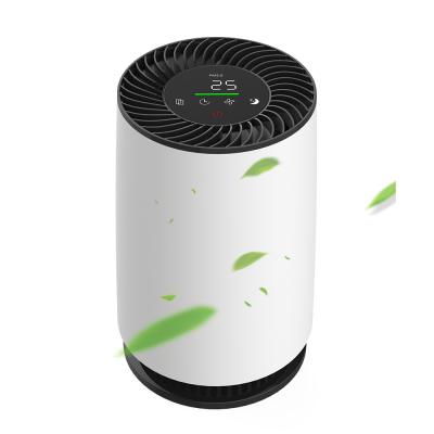 China PM2.5 Small Display TUYA WIFI Air Purifier With H13 HEPA PM2.5 Sensor Air Office Purifier UV-C Home Air Cleaner for sale