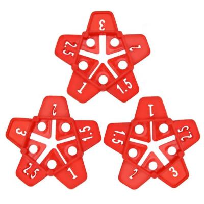 China Star Multi Size Tile Spacer, Star Multifunction Tile Clips, Five Size Spacers Tile leveling System Tiling Tool for sale