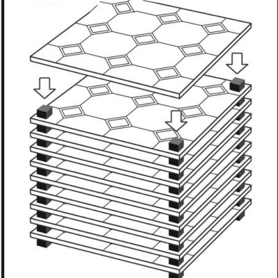 China Plastic small square rubber particle square cushion block gasket for sale