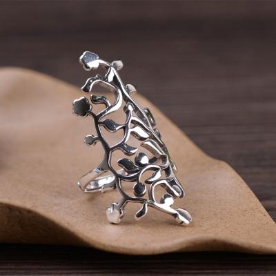 China 925 Sterling Silver Fashion Jewelry Wholesale Trendy Retro Ring for sale