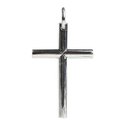 China CLASSIC Authentic S925 Sterling Silver Jewelry Vintage Cross Necklace Pendant For Men And Women for sale