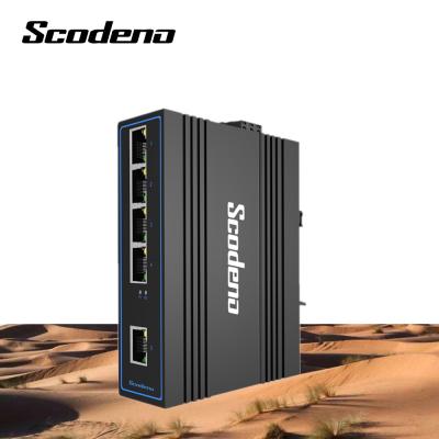 China Industrial POE Scodeno PoE Network Switch Brands 5 Port Ethernet Switch OEM 4 PoE Switch for sale