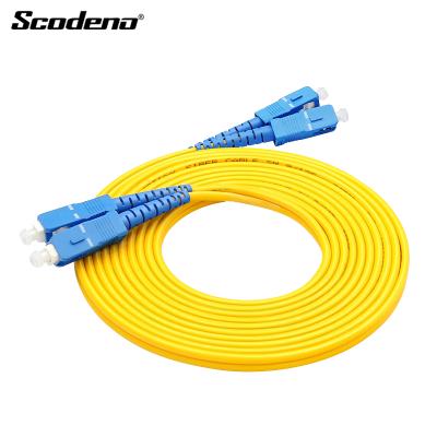 China CATV Factory Supply SC-SC Ethernet Single Mode Dual Core Dual Core Optical Fiber Patch Cord for sale