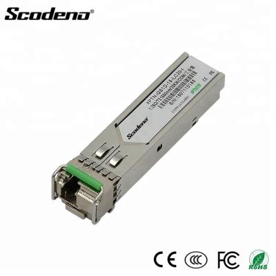 China Scodeno 1000T Transceiver Application 1.25G Gpon 1.25g LC SFP RJ45 Fiber Optic Module XPTN-GS1D-15-LC20-I for sale