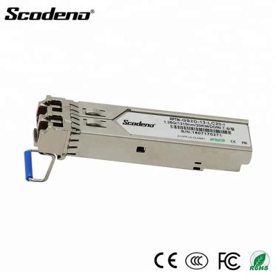 China Scodeno Single Mode 1310nm 20Km Application RJ45 1.25G Gpon SFP Optical Module Price XPTN-GS2D-13-LC20-I for sale