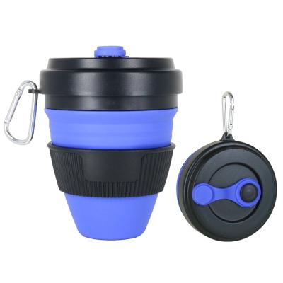 China OEM/Odm Viable OEM/Odm TPU 450Ml Reusable Reusable Portable Silicone Collapsible Custom Logo Water Cup for sale