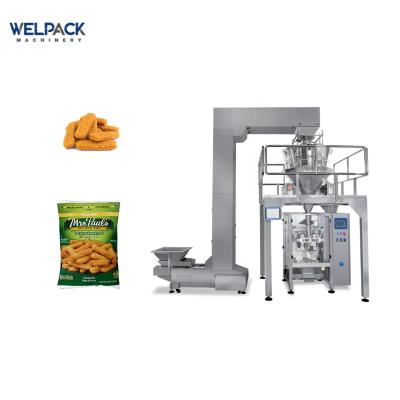 China Automatic Food Frozen Food Multi Head Fish Band Fish Stick Peas Chicken Nuggets Garlic Cereal Bar Rice Mylar Packaging Machine for sale