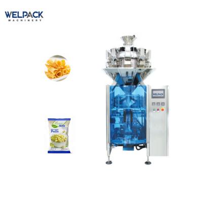 China Automatic Bag Nitrogen Pocket Snack Beans Grain Popcorn Cookie Potato Chips Low Cost Vertical Packing Packaging Machine for sale