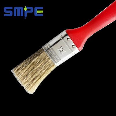 China 25MM Width Latex Paints Pig Hair Synthetic Fiber Brush Oil Based Red Plastic Handle Mixed Kit for sale