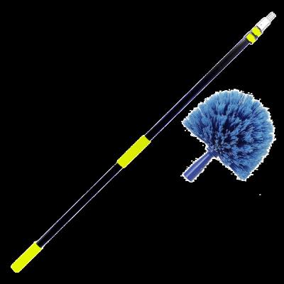 China Ceiling Viable Cleaning Brush With Adjustable Sections Tab Lock Flexible Type Extension Poles Lightweight Telescopic Poles 3 Height Extension Poles for sale