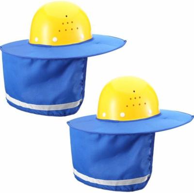 China Round Shape High-visibility Breathable Safety Helmet Full-Rimmed Mesh Hard Hat Helmet With Sun Visor for sale