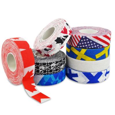 China Wholesale Woven Custom Image Logo Ice Hockey Stick Tape Breast Lift Manufacturers Cotton for sale