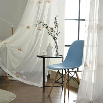 China Japanese And Korean Designs Wholesale Perspective Fashion Living Room Sheer White Curtains Home for sale