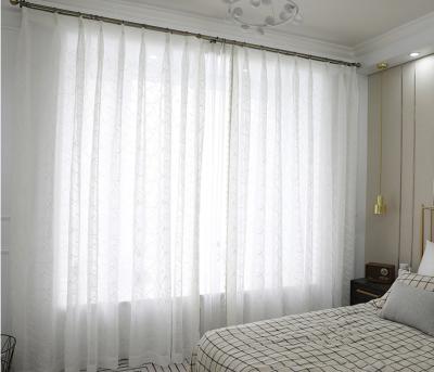 China Stripe Customization Embroidered Stripe Woven Polyester Cotton Home Hotel Curtains for sale