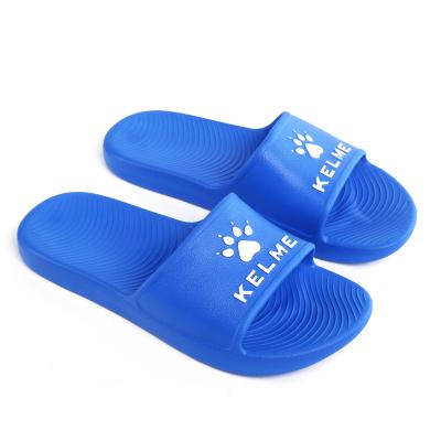 China KELME Adult Comfortable Multiple Colors White Black Logo Rubber Slippers Slides Sandals Custom Made For Women Men for sale