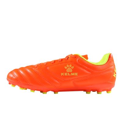 China KELME Rubber Kids Soccer Shoes Original Kids TF White Soccer Boots Soccer Cleats Professional Soccer Futsals Sneakers Child for sale