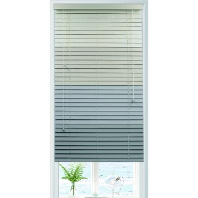 China Contemporary Venetian 50mm Embossed Wood Venetian Blinds Faux Wood Blinds for sale