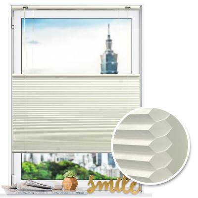 China Contemporary Blinds All Cellular Shades Aluminum Rails Honey Comb Blinds for sale