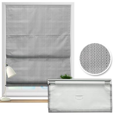 China Light Transmission Blinds All Window Elegant Roman Blind Cordless Polyester Fabric for sale