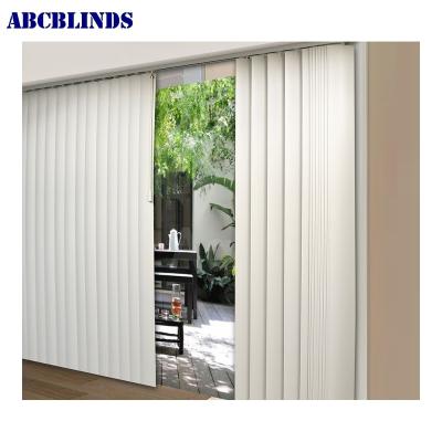 China Center Opening with Control System Child Safe Child Magic Wand Large PVC Vertical Blinds for sale