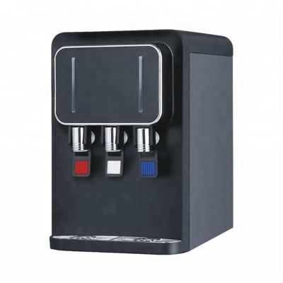 China Hotel Hot And Cold Water Dispenser 4 Stage Filter System Desktop Desktop Water Purifier for sale