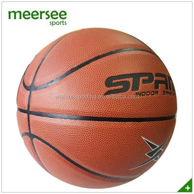 China For match or games match microfiber PU laminated leather basketball ball quality glue for sale