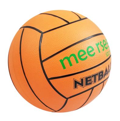 China Promotion / Training / Practice Custom Meersee Brand Logo Cheap Price Colorful Rubber Netball for sale