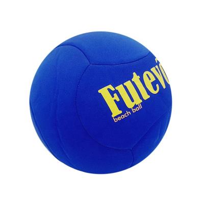 China For Age up to 3 or Water Sports Customized Size 5 Neoprene 6 Panel Soccer Balls Beach Fabric Covered Soccer Ball for sale