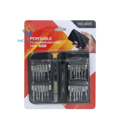 China Portable Srewdriver 25pcs Set Multitool Precision Telecommunication Repair Screwdriver Tool Kit Mobile Phone Laptop Tools for sale