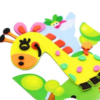 China DIY Handmade Colorful Decoration Sponge Kindergarten Children Kindergarten Material A4 Foam Sponge Material Paper for sale