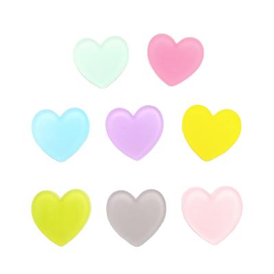 China Heart Candy Color Heart Jelly Frosting Acrylic Love Accessories Hairpin Accessories Headdress DIY Customization for sale