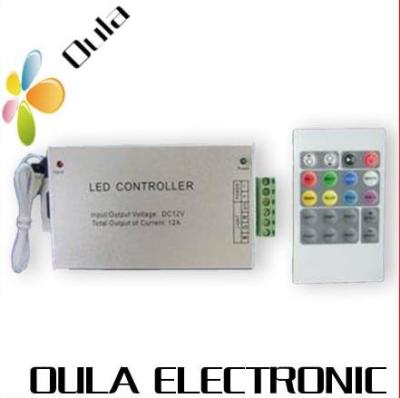 China Aluminio 12V DC 20 clave RF tira LED conector de luz para ajustar el brillo infinitamente en venta