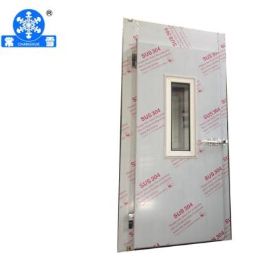 China Half Buried Industrial Hinged Door Cold Room PU Freezer Hinged Door for sale